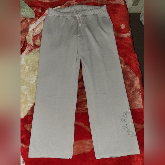 Vs pink bling boyfriend sweatpants, size large. NWT. - Picture 7 of 14